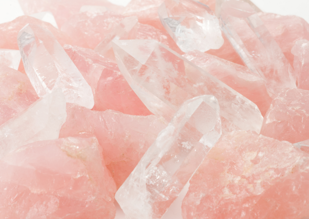 Rose Quartz crystals - Mrs T Weddings self-care gifts