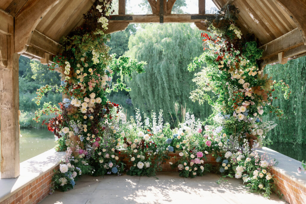 Mrs T Weddings at Waddesdon. The Dairy at Waddesdon adorned by Veevers Carter luxury dreamscape florals.